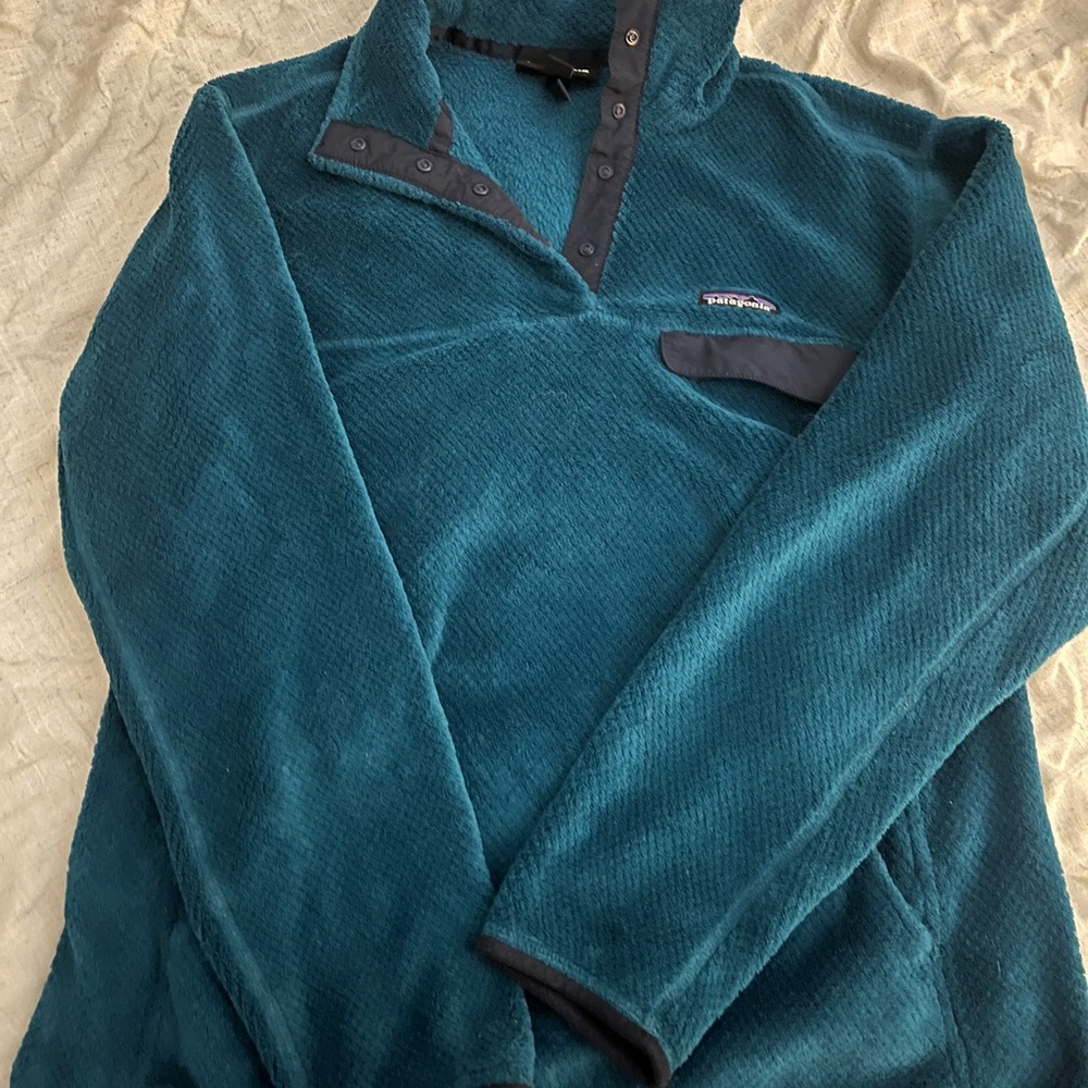 Patagonia Teal Fleece Pullover